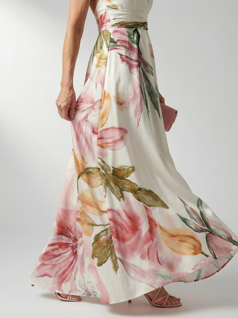 Aurora Valencia | Light Floral Maxi Dress