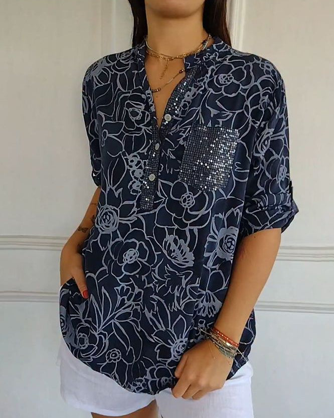 Elora™ - Elegant Blouse with Pocket