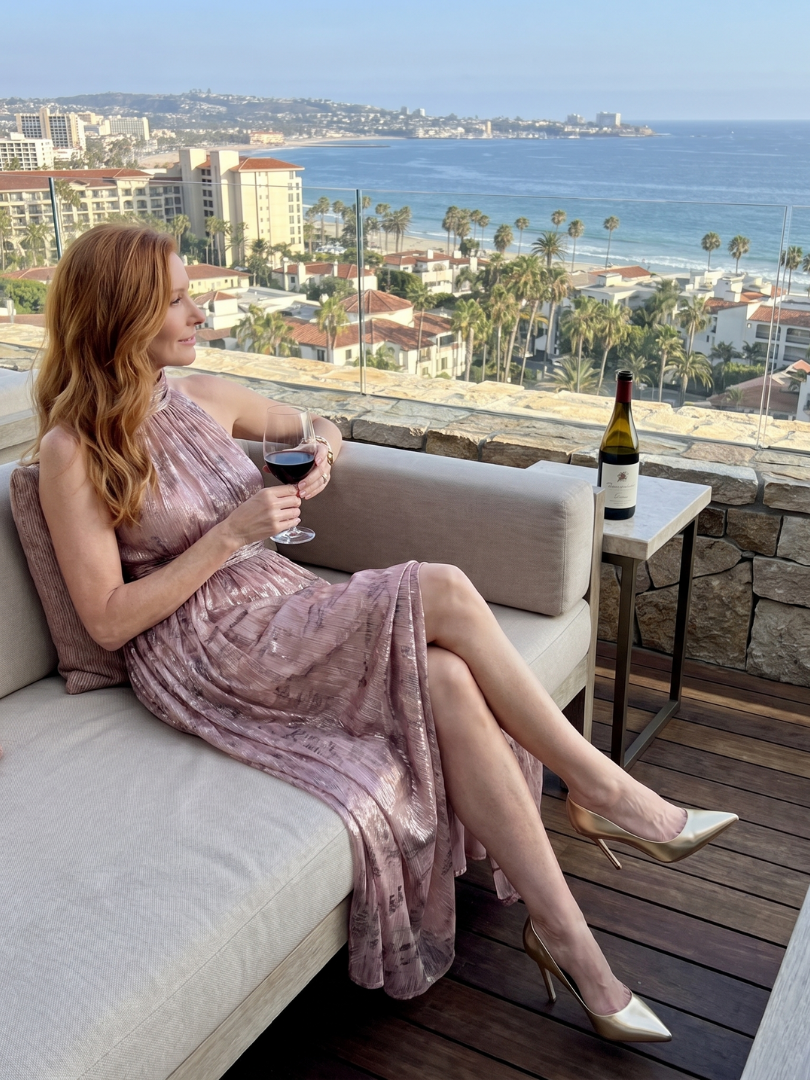 Aurora Valencia | Textured Finish Sleeveless Midi Dress