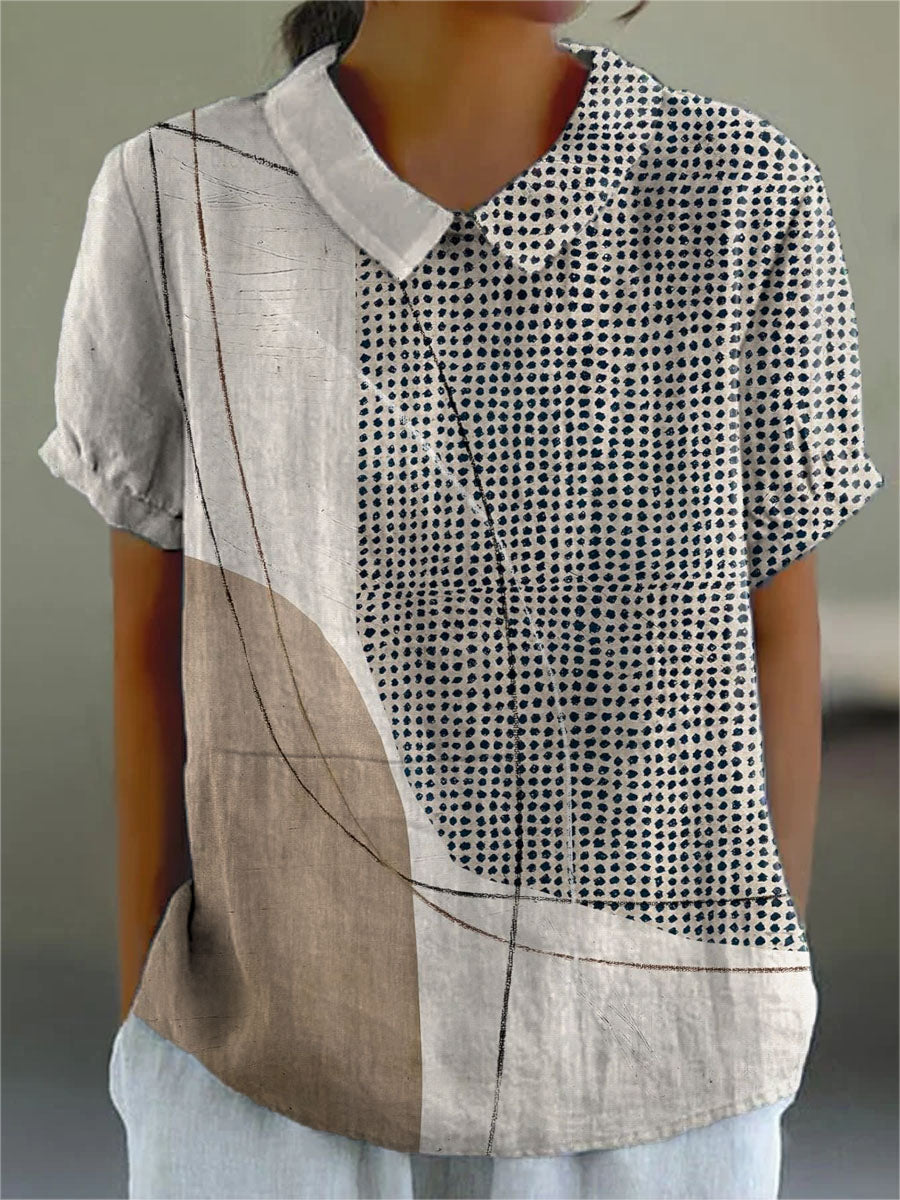 Aurora Valencia | Shirt with Abstract Dots and Lines