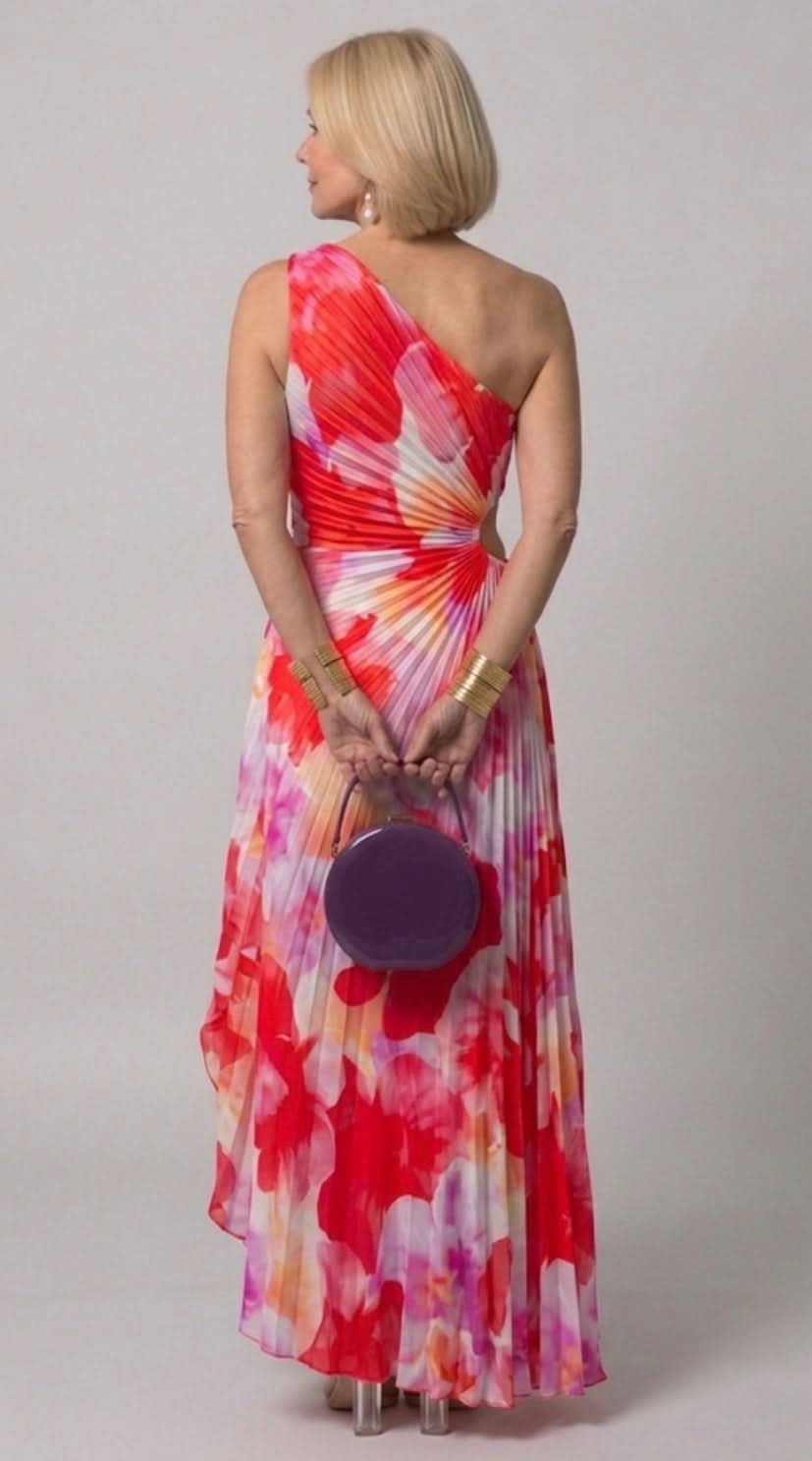 Aurora Valencia | Pleated One-Shoulder Dress