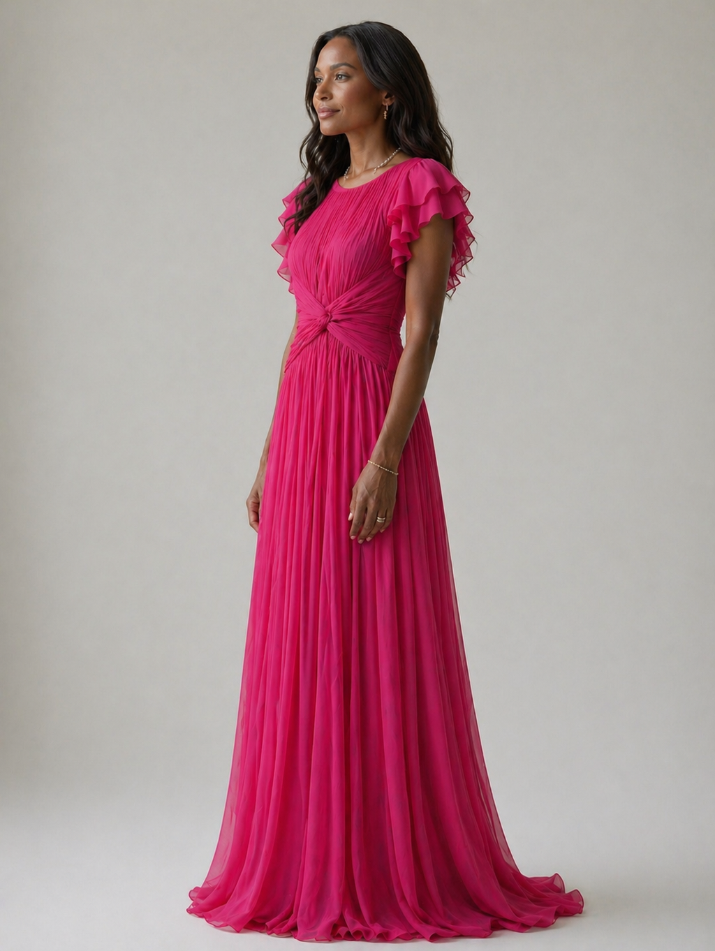 Aurora Valencia | Pleated Evening Dress