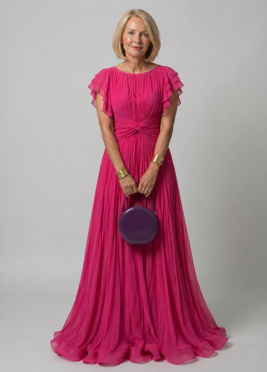 Aurora Valencia | Pleated Evening Dress