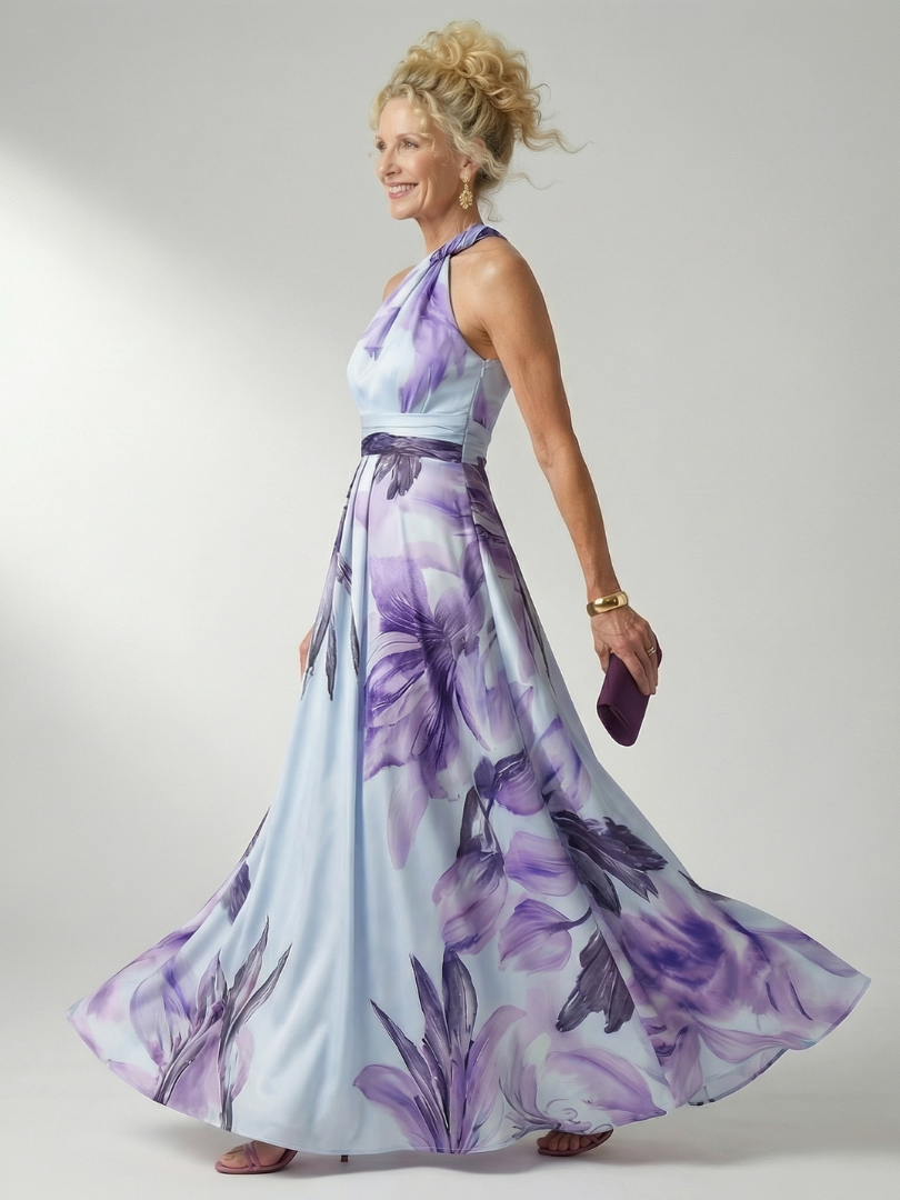 Aurora Valencia | Light Floral Maxi Dress