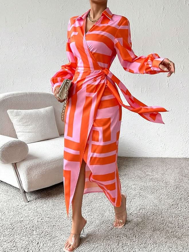 Aurora Valencia | Printed Wrap Dress