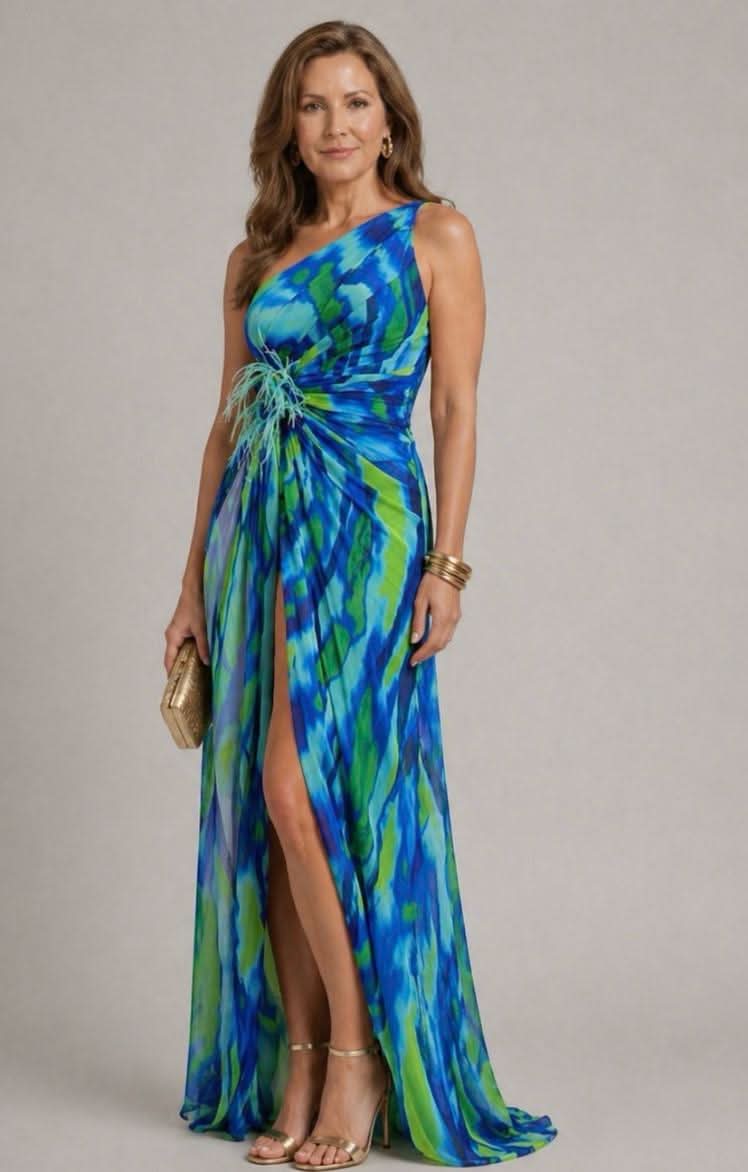 Aurora Valencia | Vibrant Draped Dress