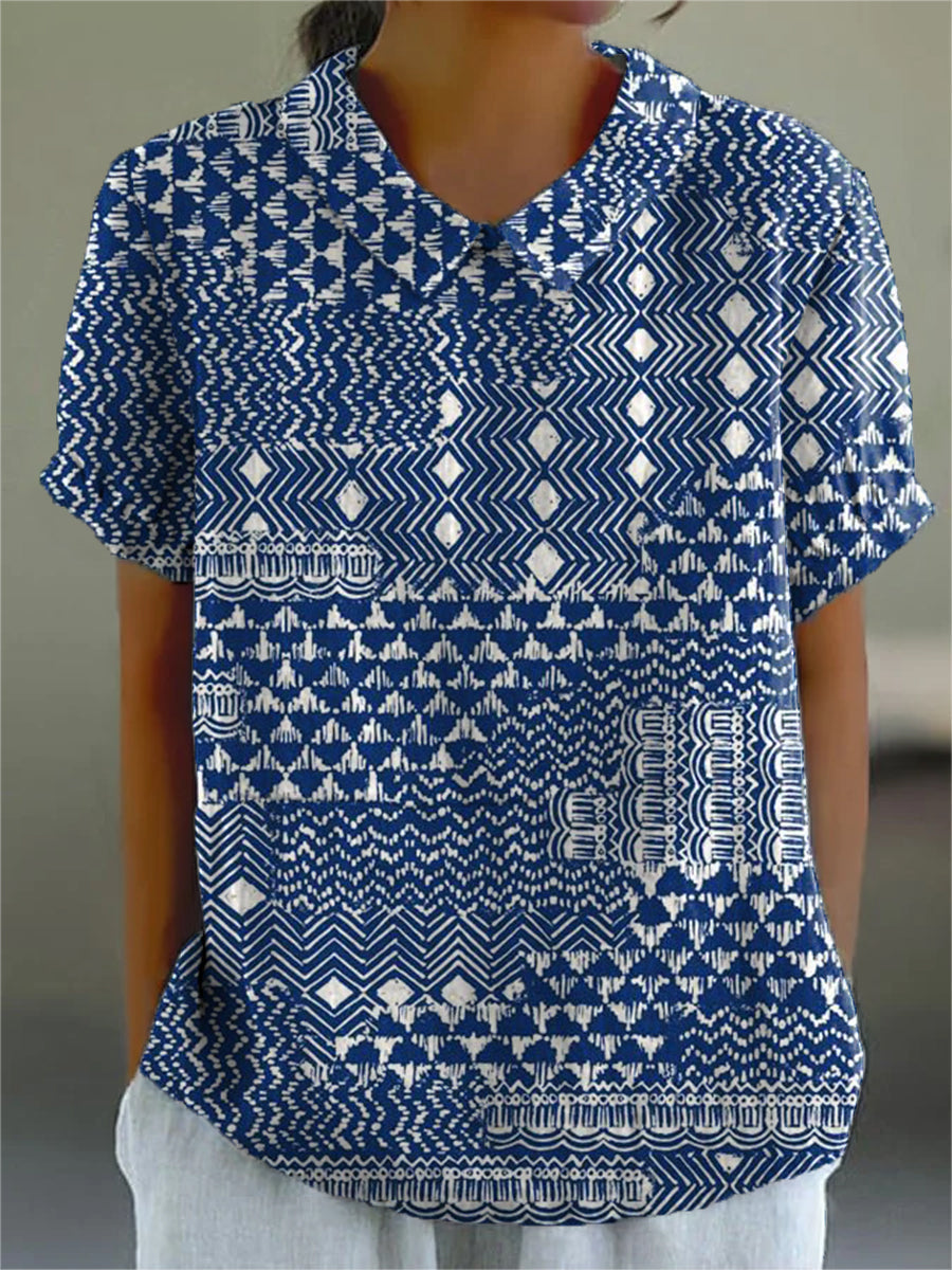 Aurora Valencia | Tribal Print Shirt