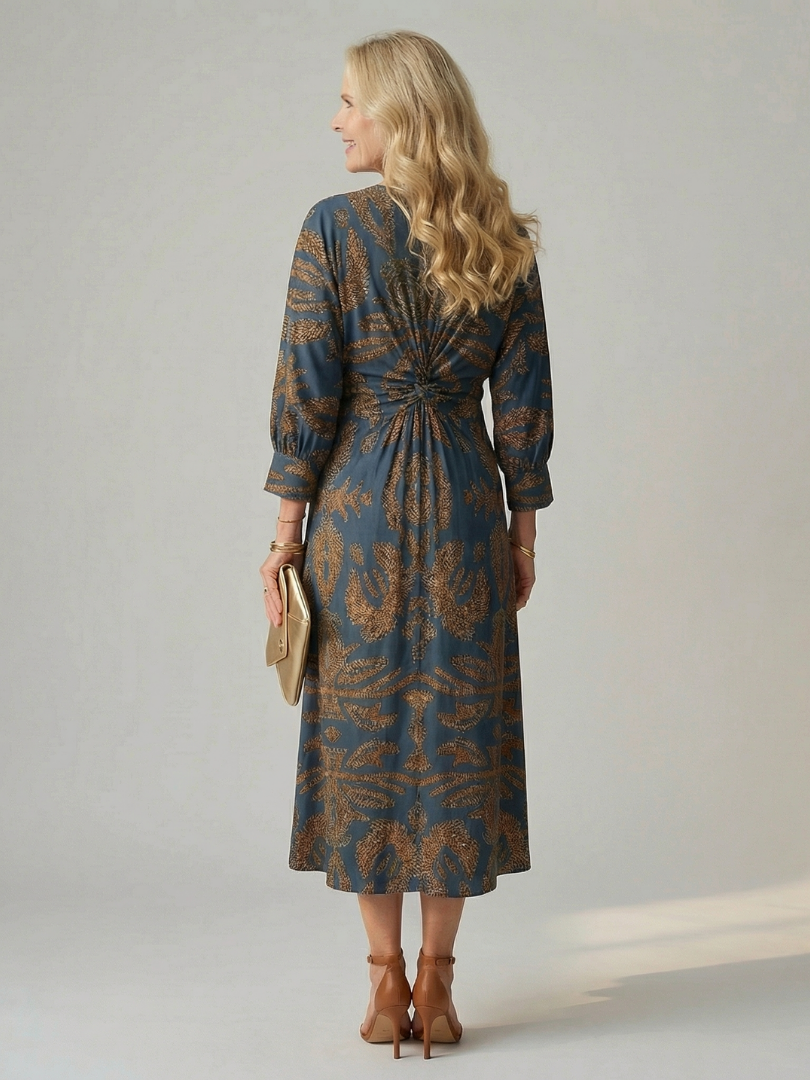 Aurora Valencia | Natural Wrap Midi Dress
