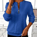 Peggy™ | Classic Cable Zip Sweater