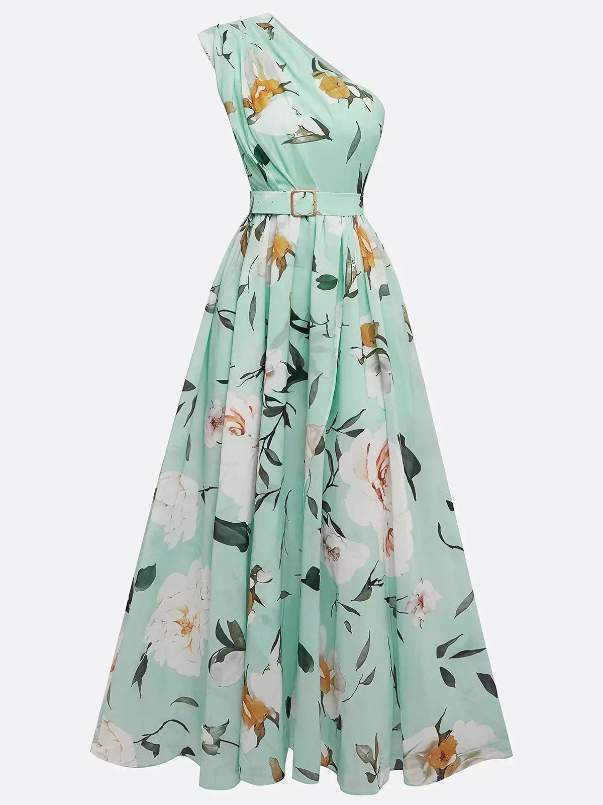 Aurora Valencia  | One-Shoulder Maxi Dress