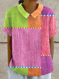 Aurora Valencia| Colorful Patchwork Shirt