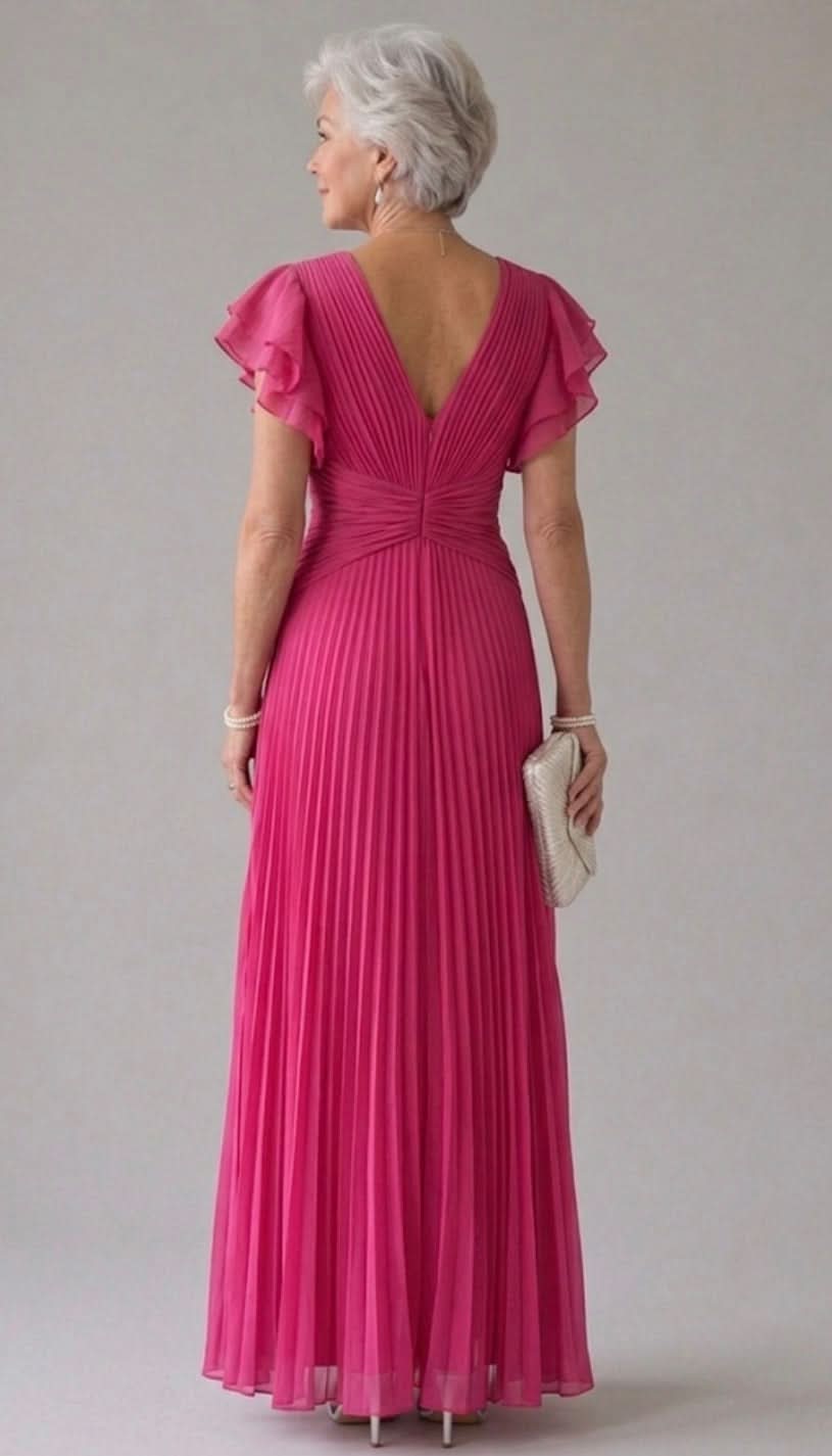 Aurora Valencia | Pleated Evening Dress