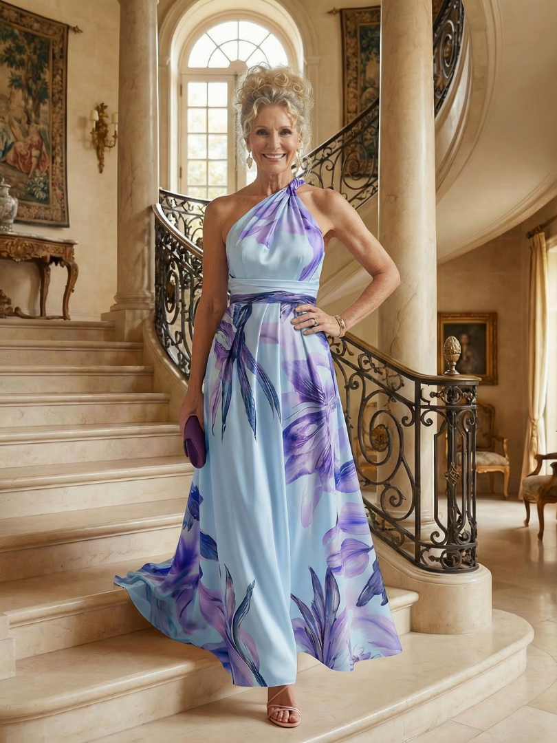 Aurora Valencia | Light Floral Maxi Dress