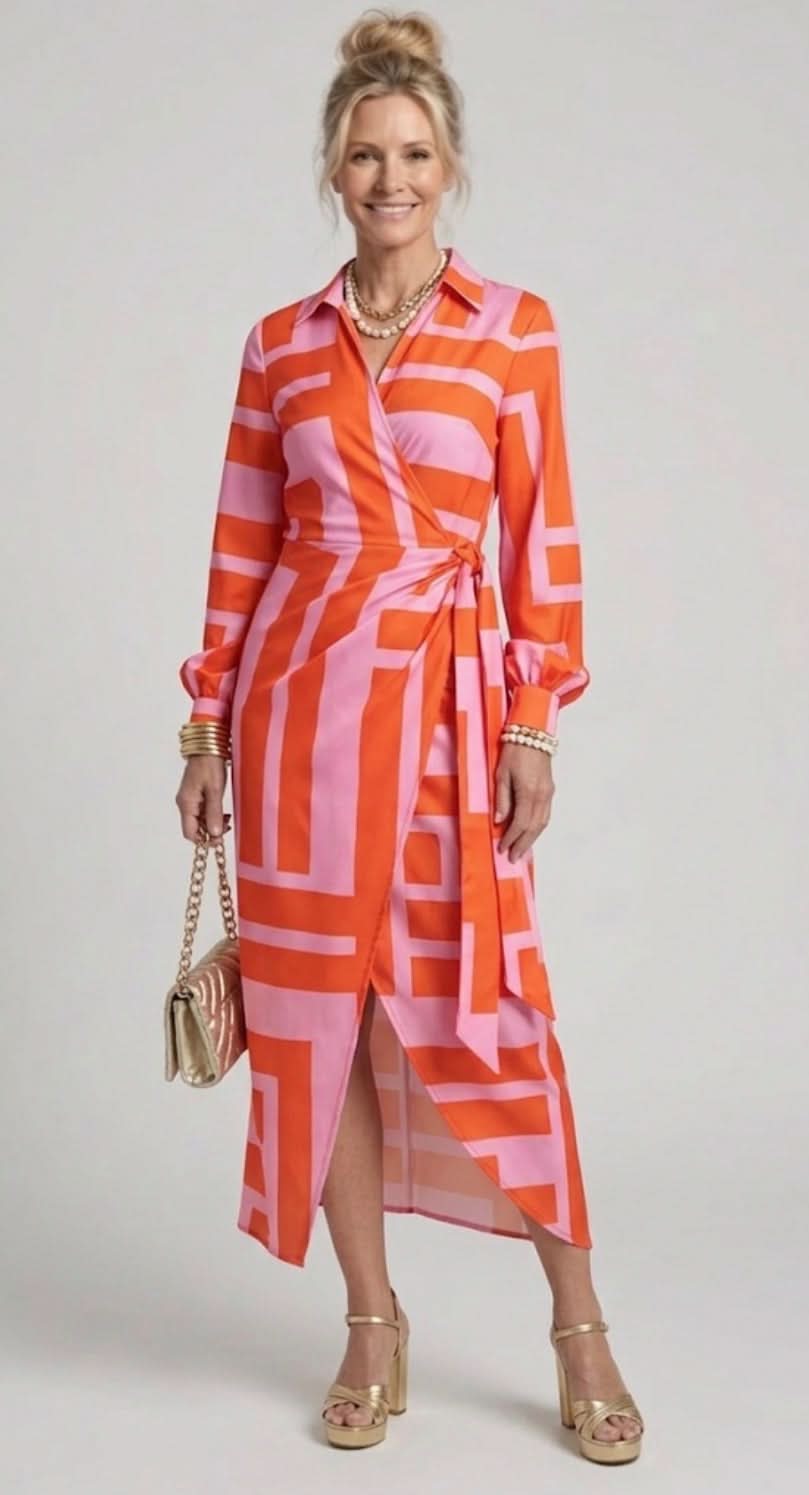 Aurora Valencia | Printed Wrap Dress