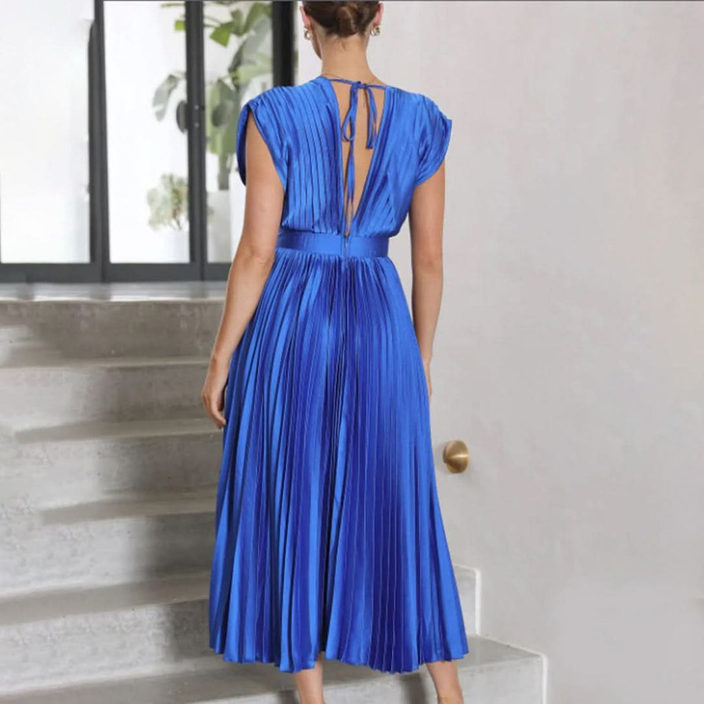Aurora Valencia | Timeless Pleated Midi Dress