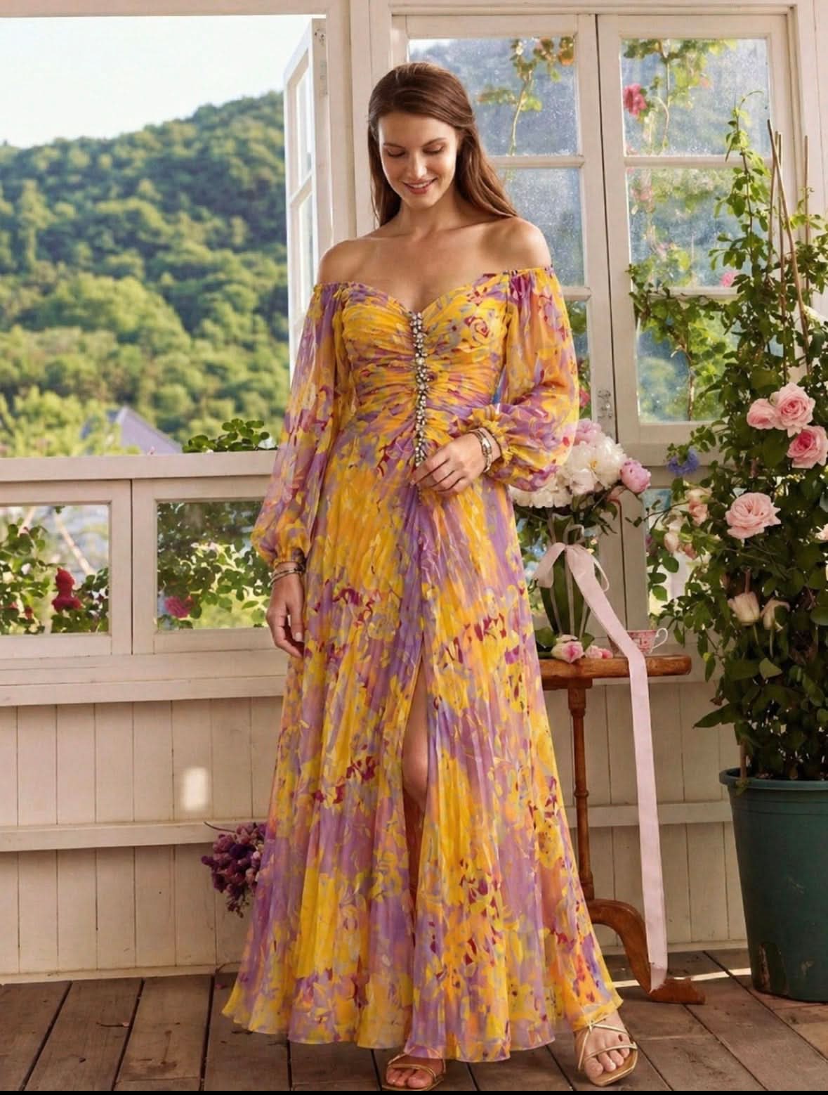 Aurora Valencia | Elegant Dress with V-Neck