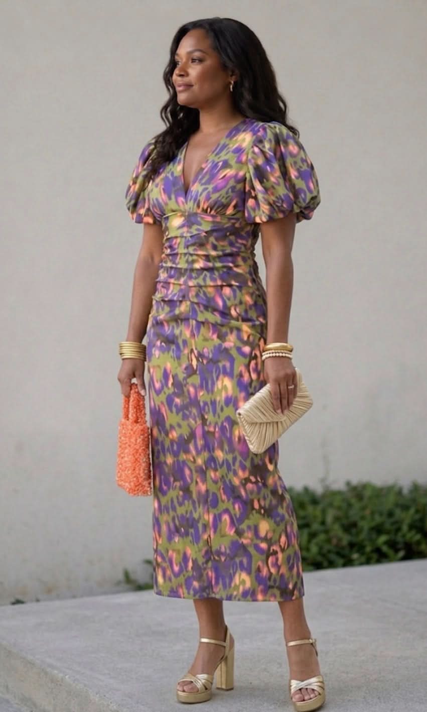 Aurora Valencia |Dress with Puff Sleeves