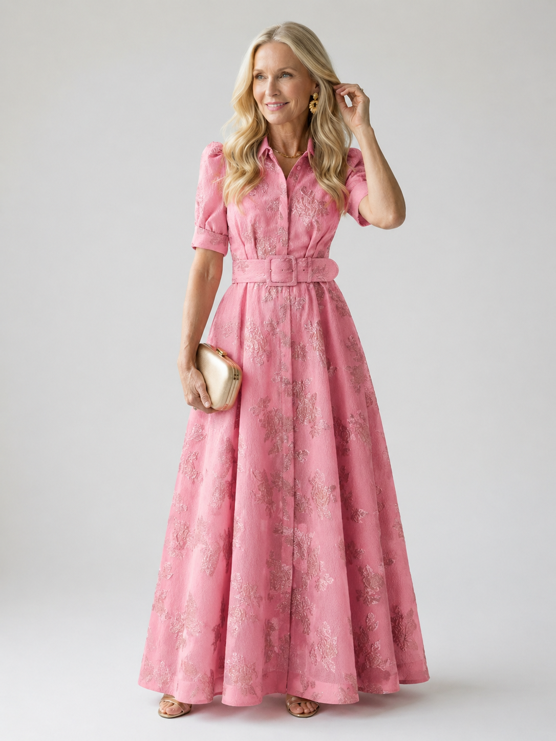 Aurora Valencia | Belted Floral Maxi Dress
