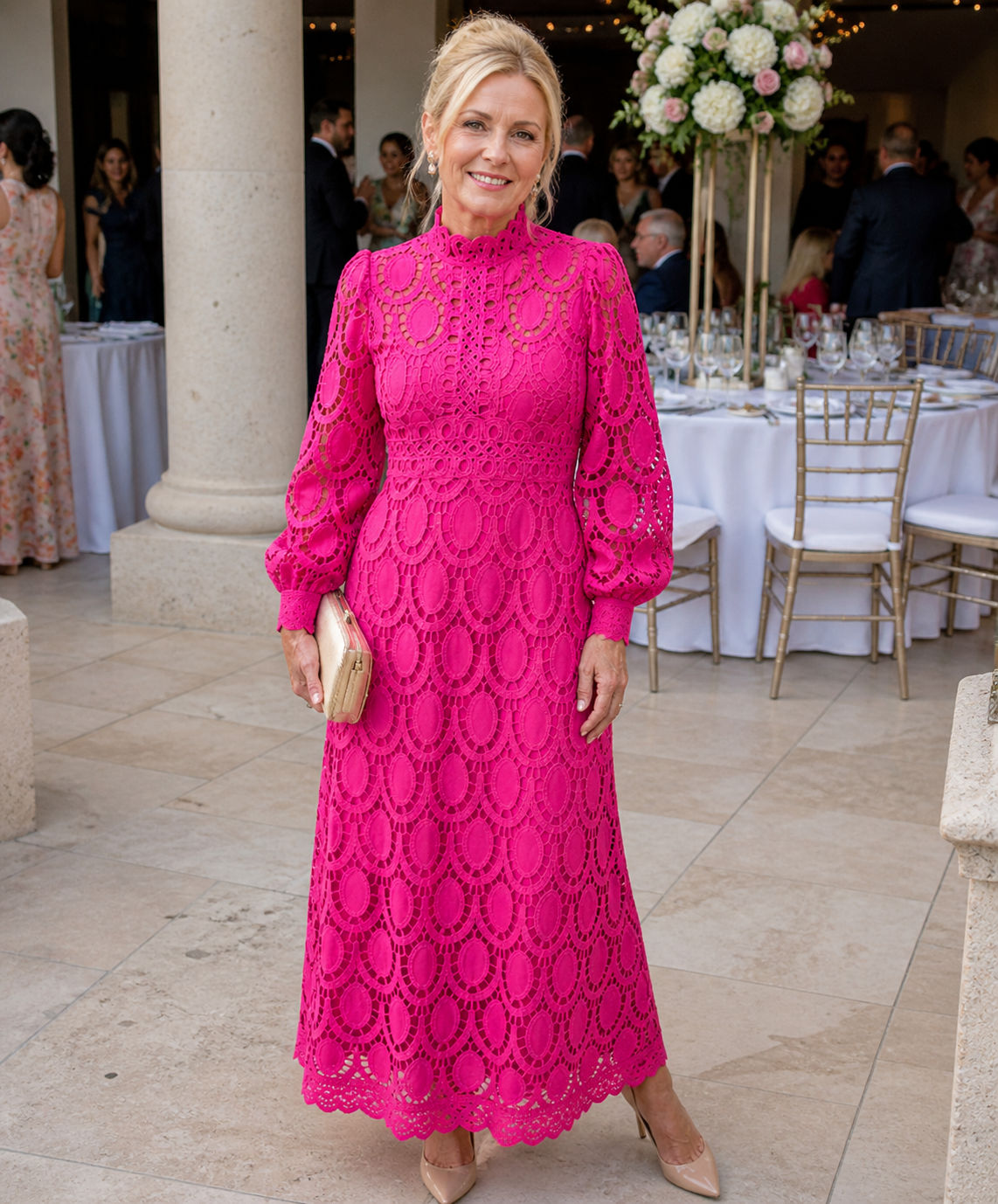 Aurora Valencia | Lace Midi Dress