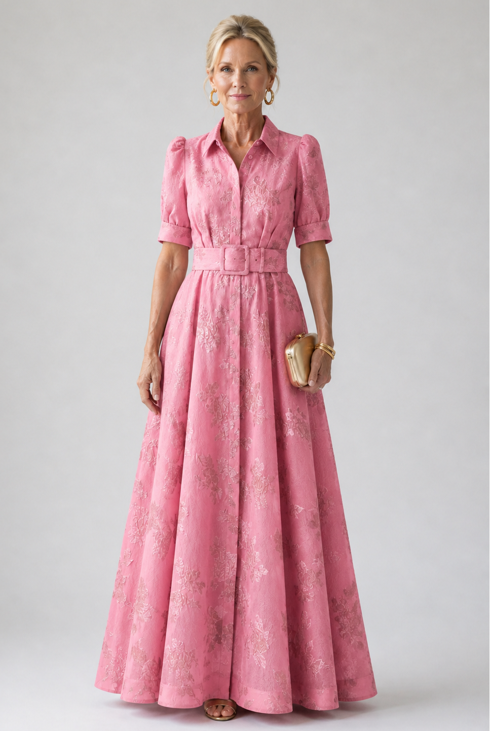 Aurora Valencia | Belted Floral Maxi Dress