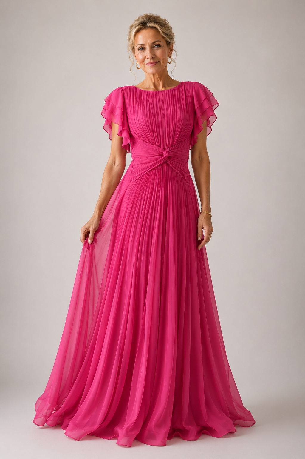 Aurora Valencia | Pleated Evening Dress
