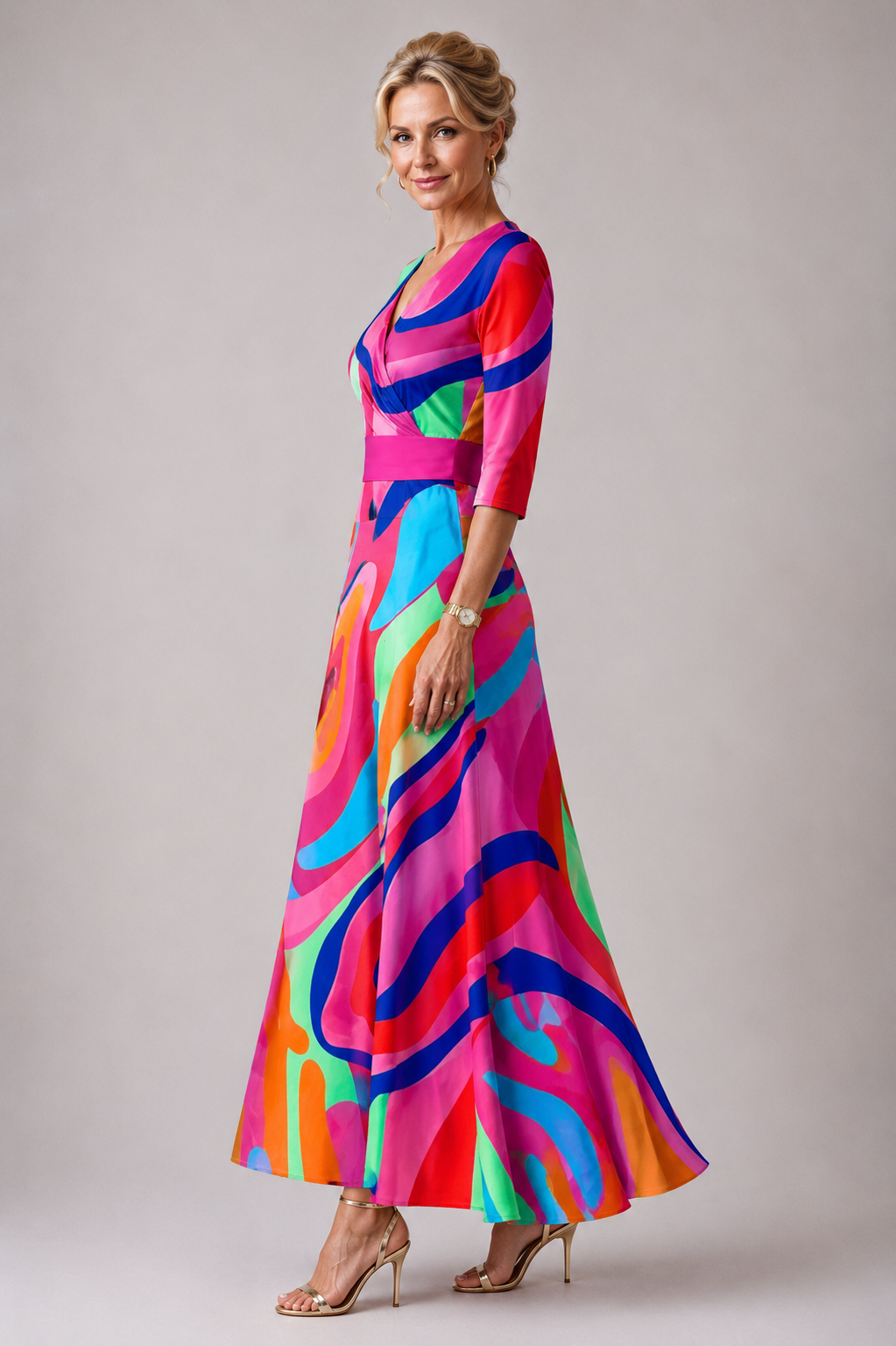 Aurora Valencia  | Comfortable dress for every day with V-neck