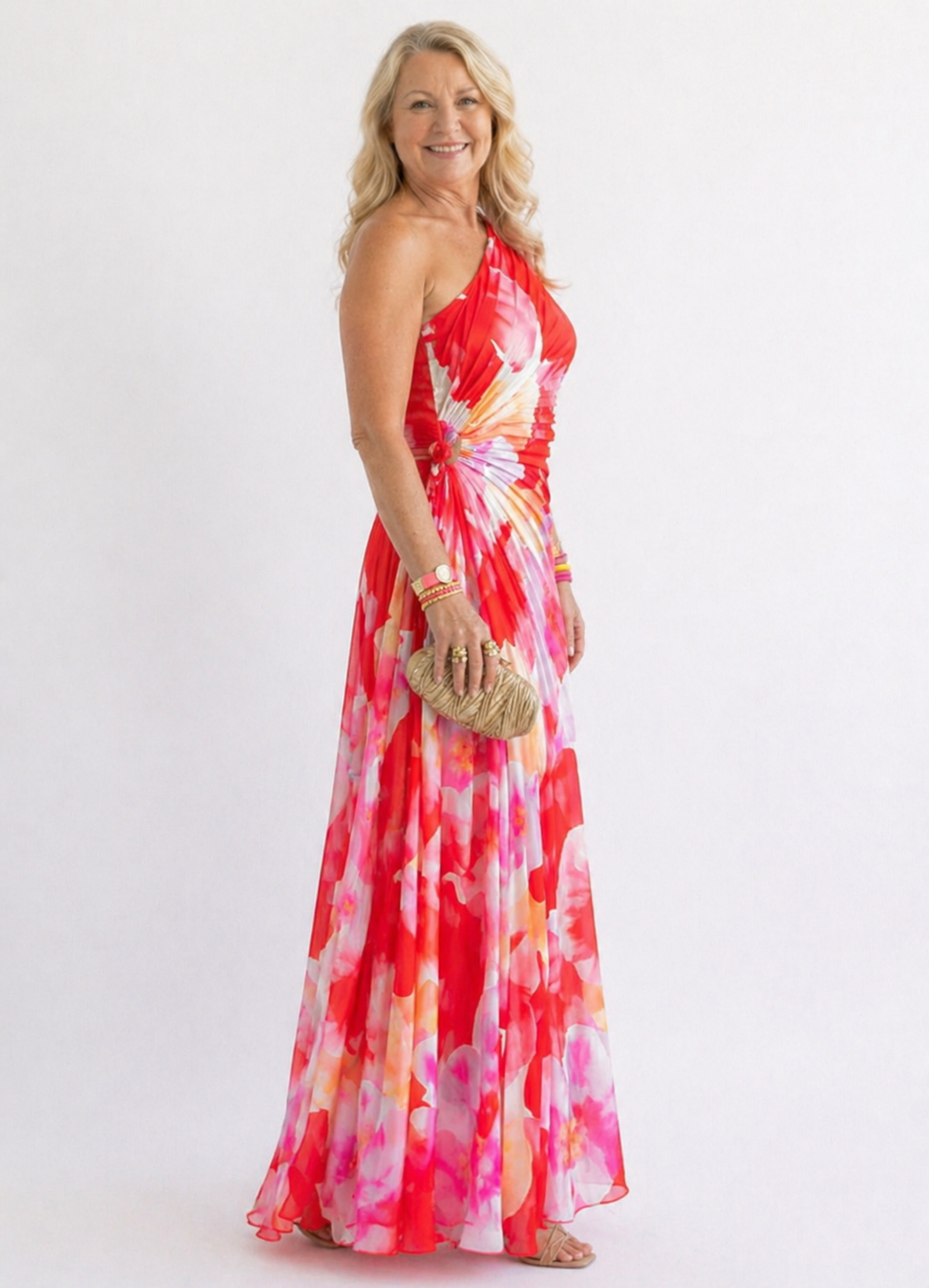 Aurora Valencia | Pleated One-Shoulder Dress