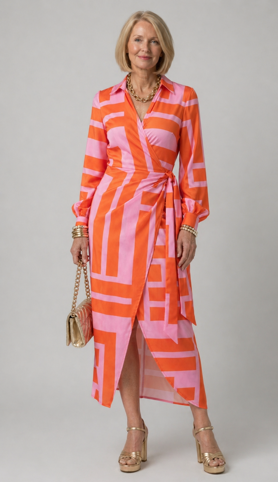 Aurora Valencia | Printed Wrap Dress