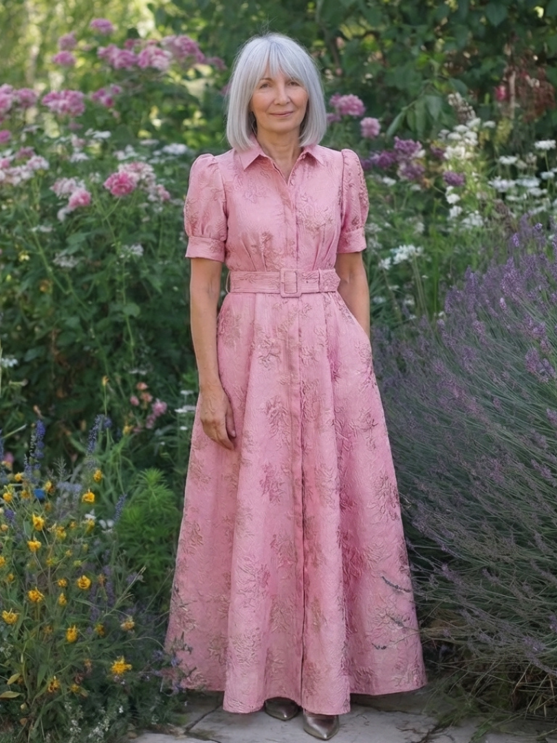 Aurora Valencia | Belted Floral Maxi Dress