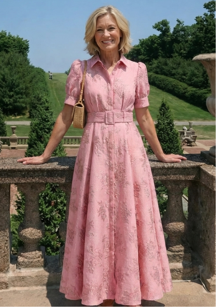 Aurora Valencia | Belted Floral Maxi Dress