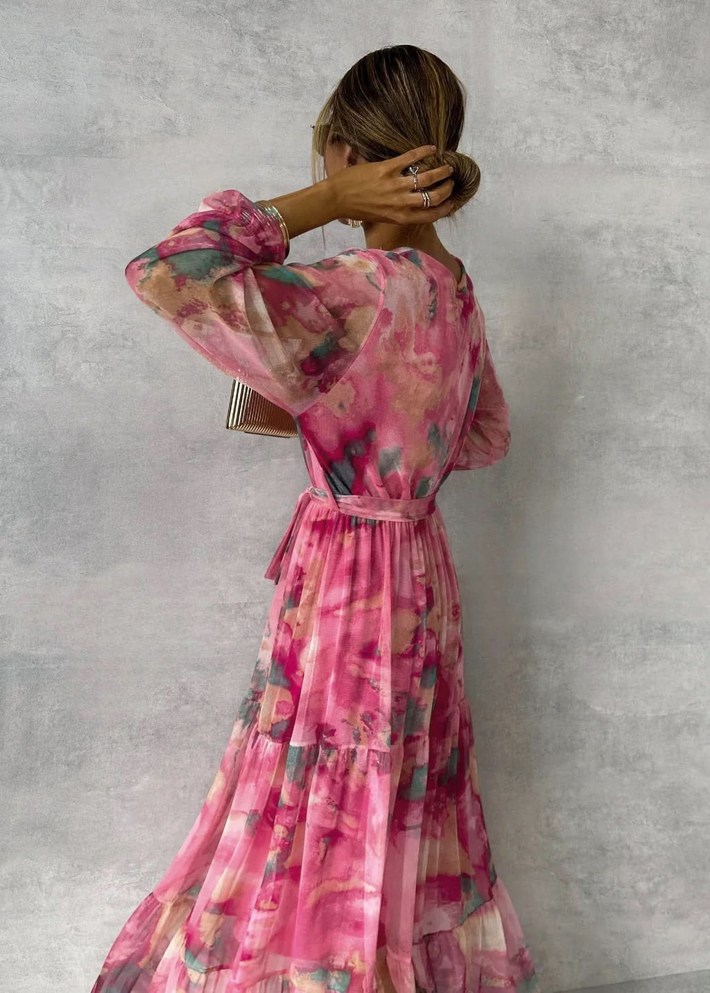 Aurora Valencia | Wrap Dress with Floral Print