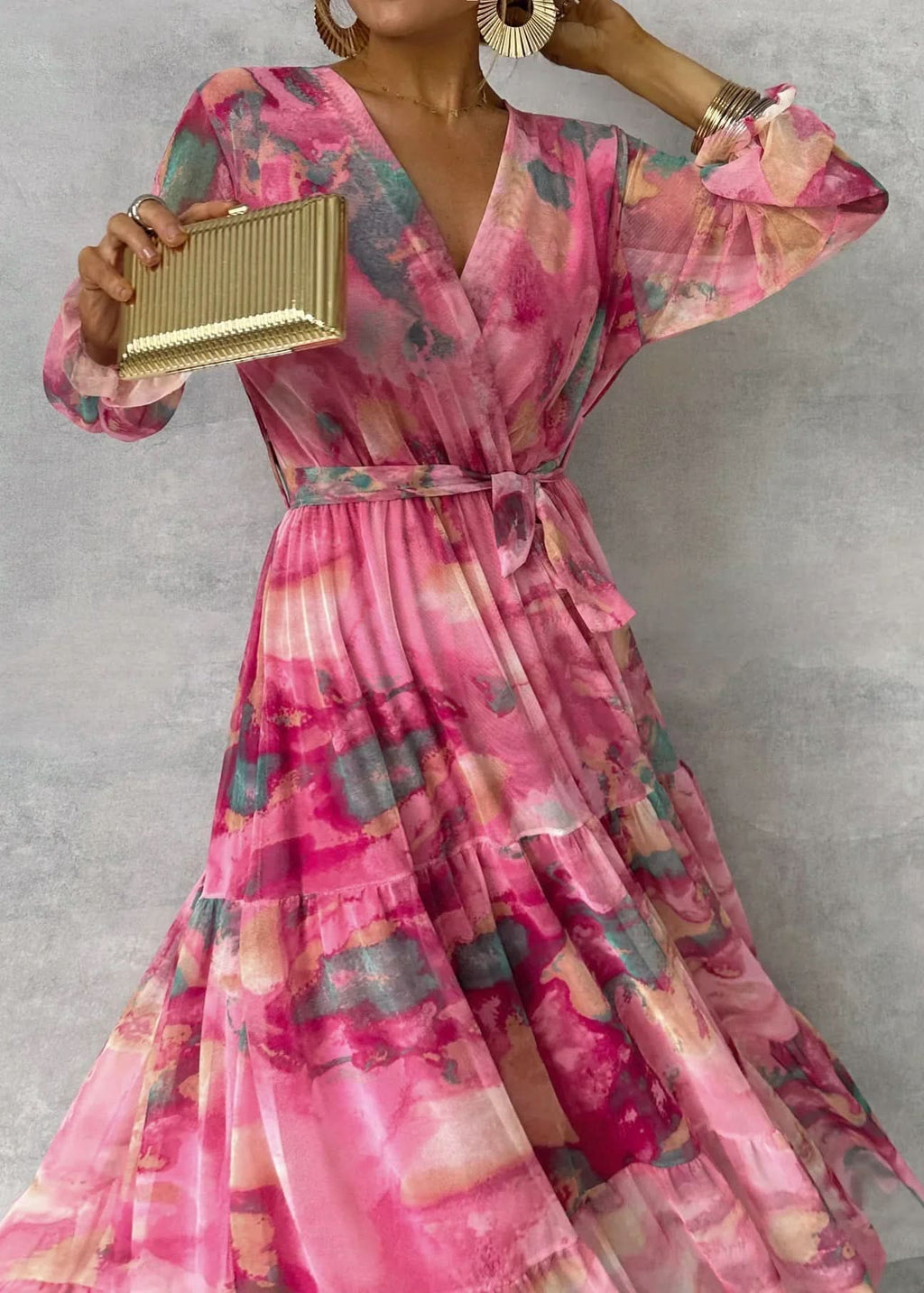 Aurora Valencia | Wrap Dress with Floral Print