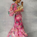 Aurora Valencia | Wrap Dress with Floral Print