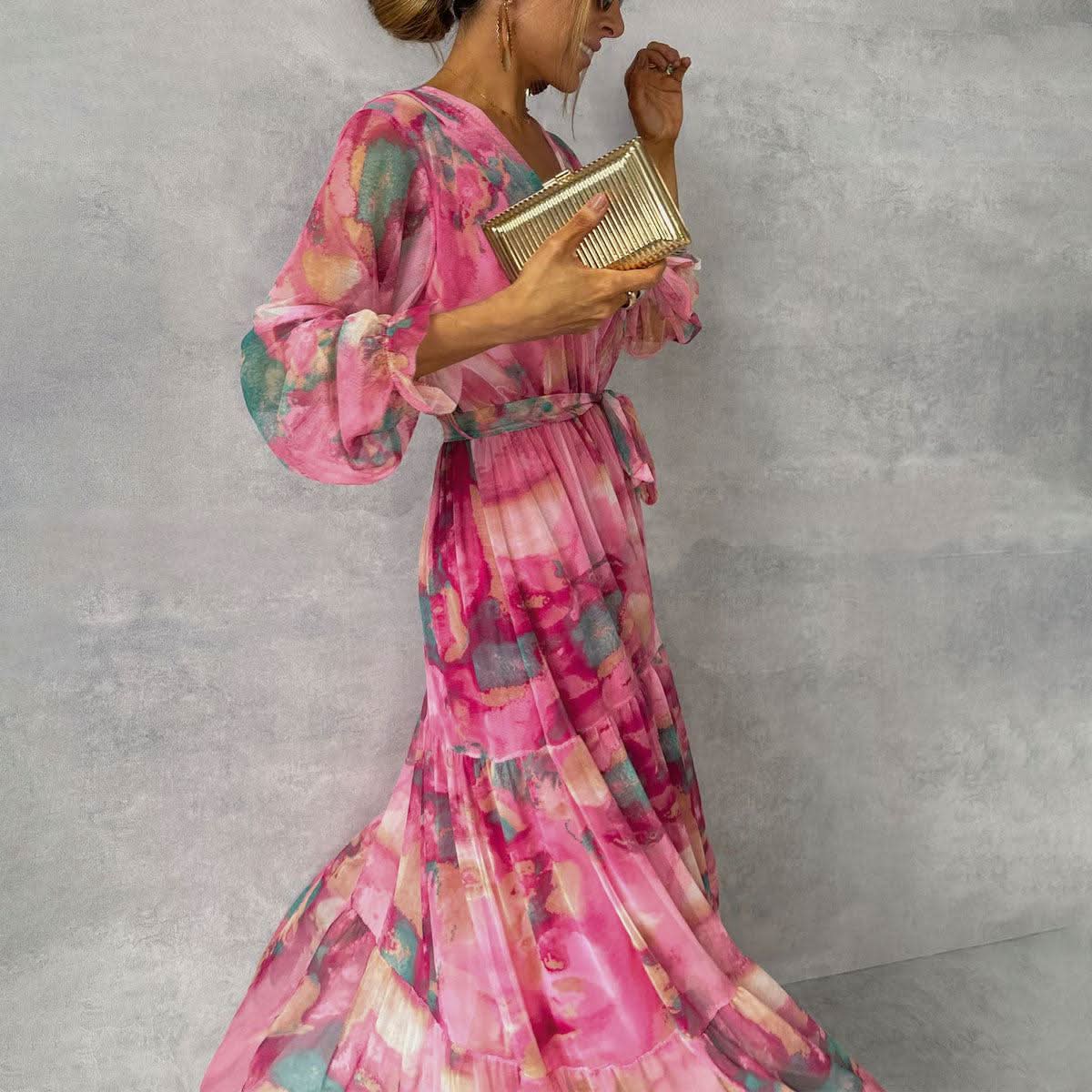 Aurora Valencia | Wrap Dress with Floral Print
