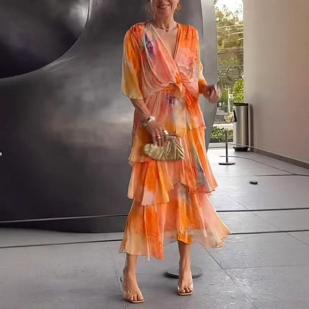 Aurora Valencia |Layered Floral Sun Dress