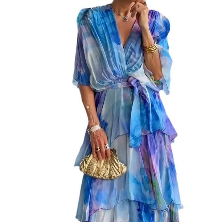 Aurora Valencia |Layered Floral Sun Dress