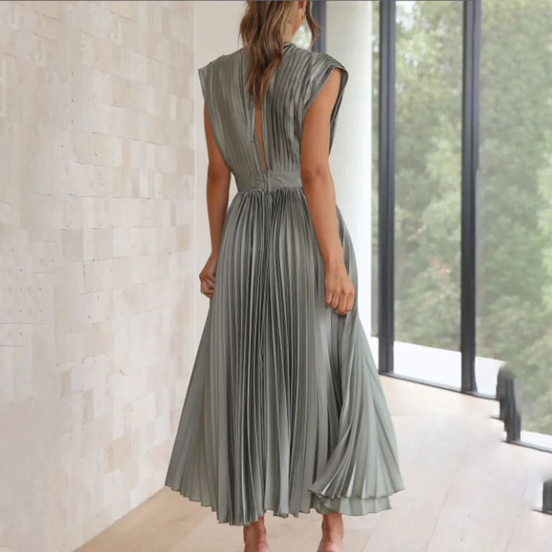 Aurora Valencia | Timeless Pleated Midi Dress