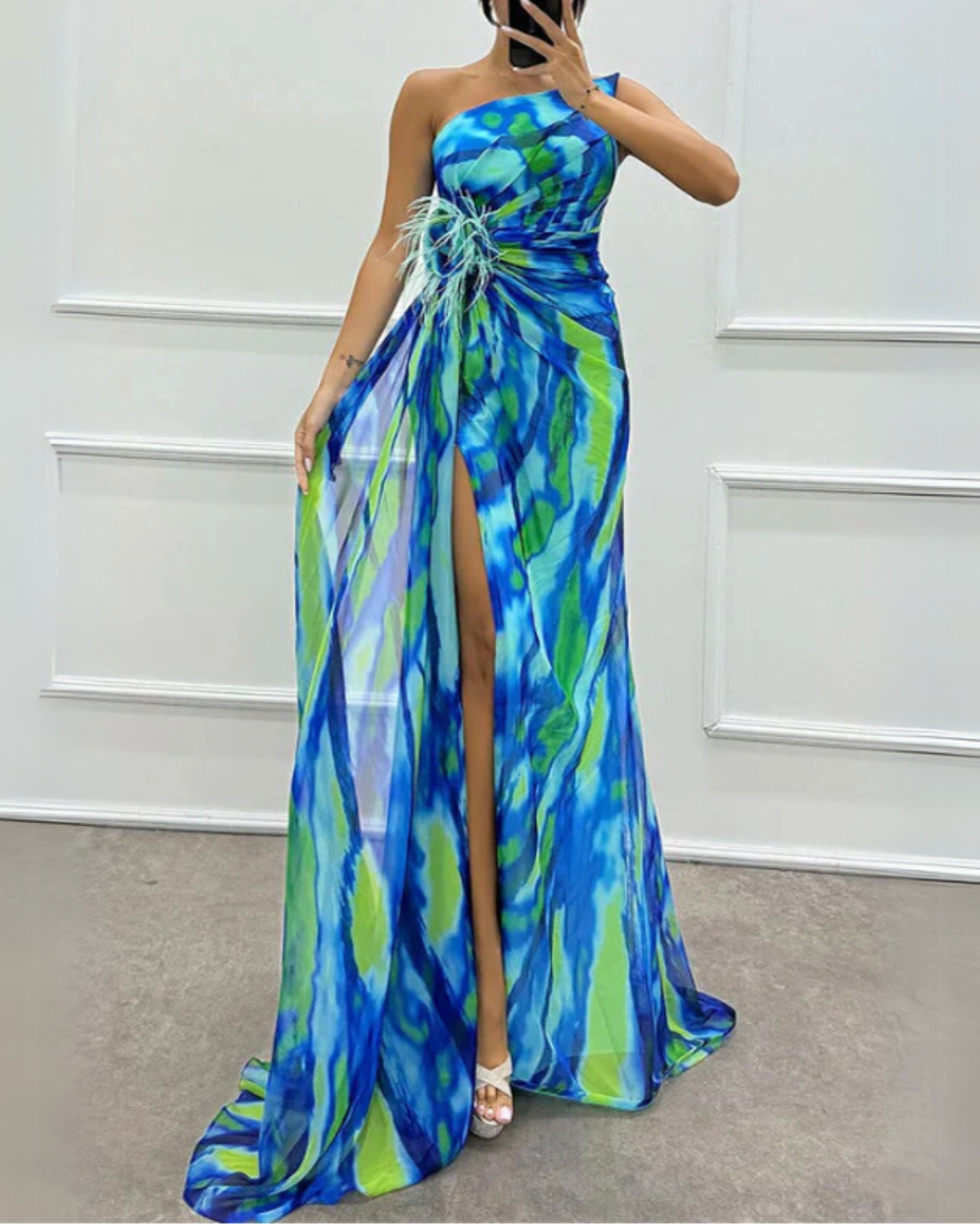 Aurora Valencia | Vibrant Draped Dress