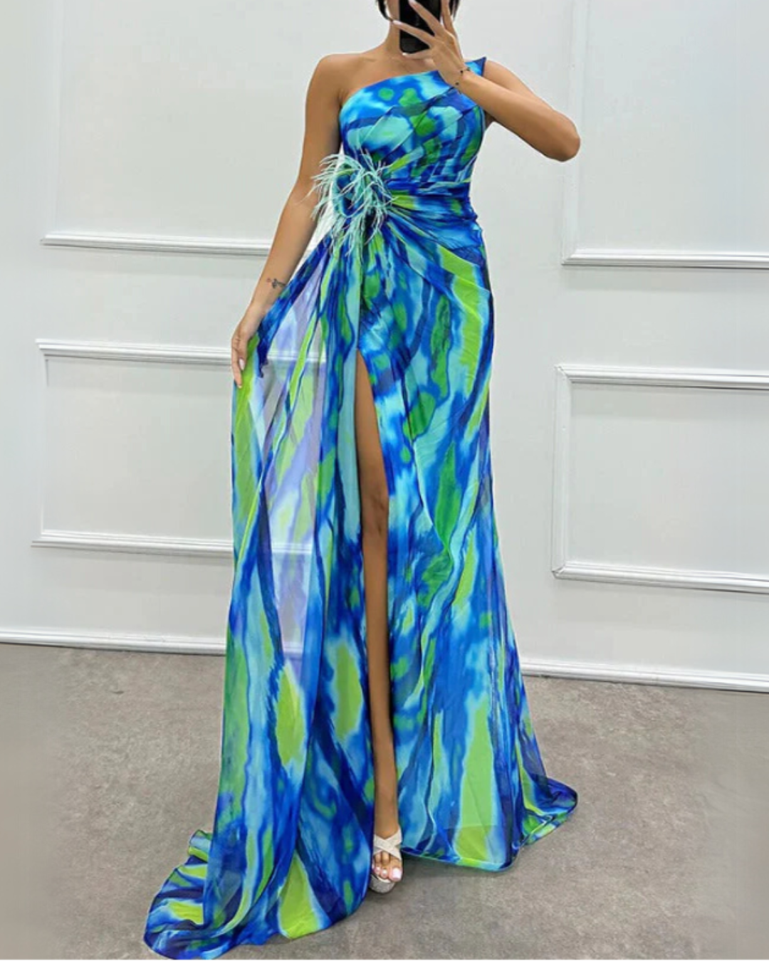 Aurora Valencia | Vibrant Draped Dress