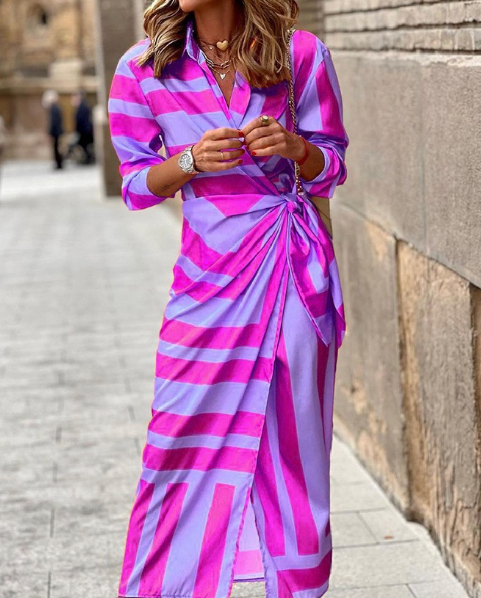 Aurora Valencia | Printed Wrap Dress