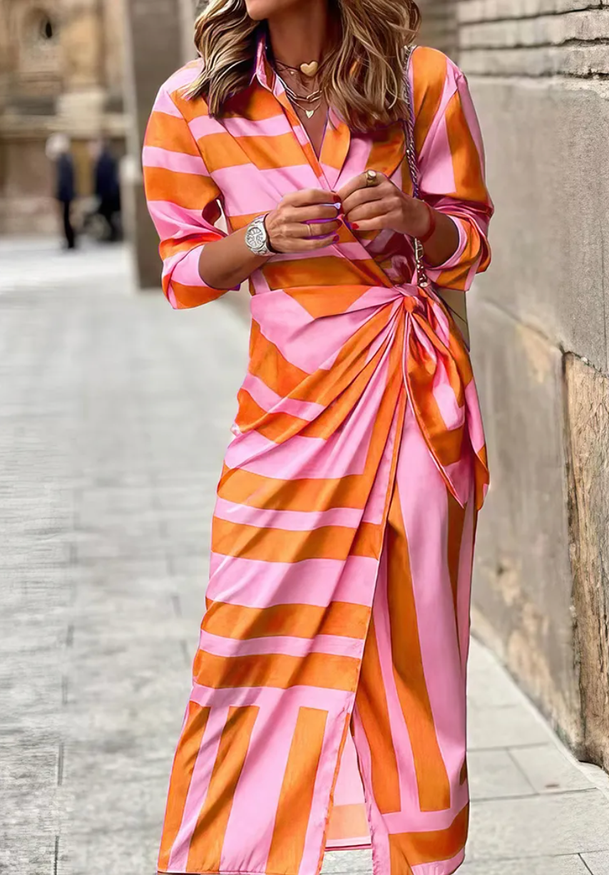 Aurora Valencia | Printed Wrap Dress