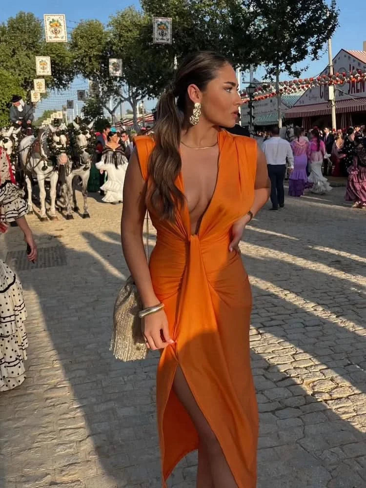 Aurora Valencia | Elegant Pleated Dress