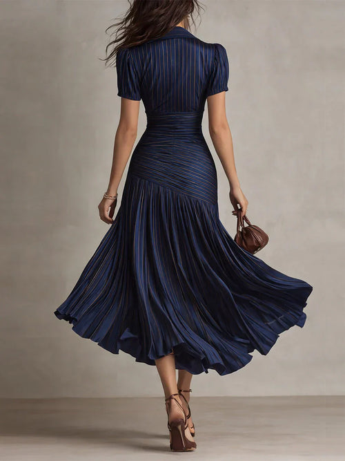 Aurora Valencia  | Vintage Elegant Chiffon Maxi Dress