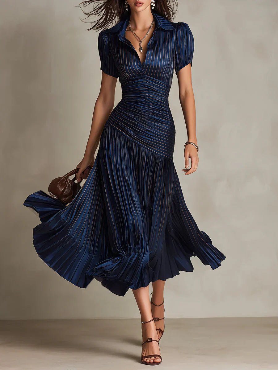 Aurora Valencia  | Vintage Elegant Chiffon Maxi Dress