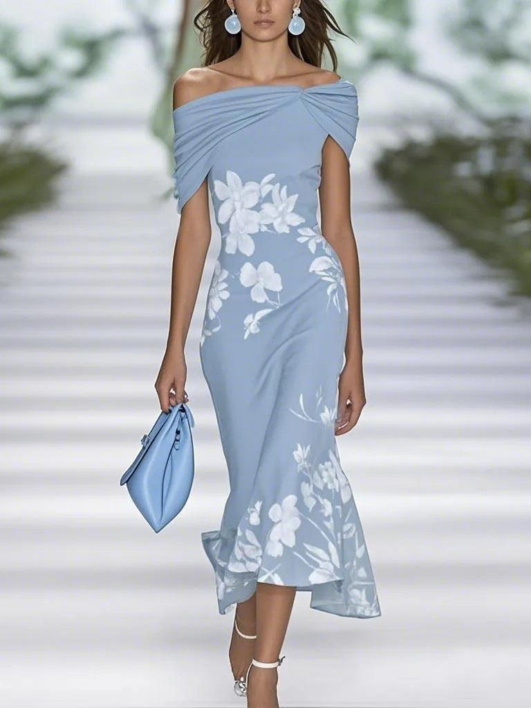 Aurora Valencia  | Elegant Floral Print Dress