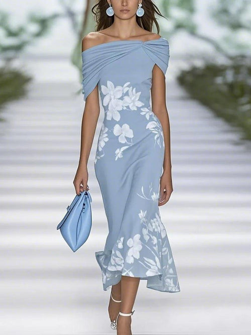 Aurora Valencia  | Elegant Floral Print Dress