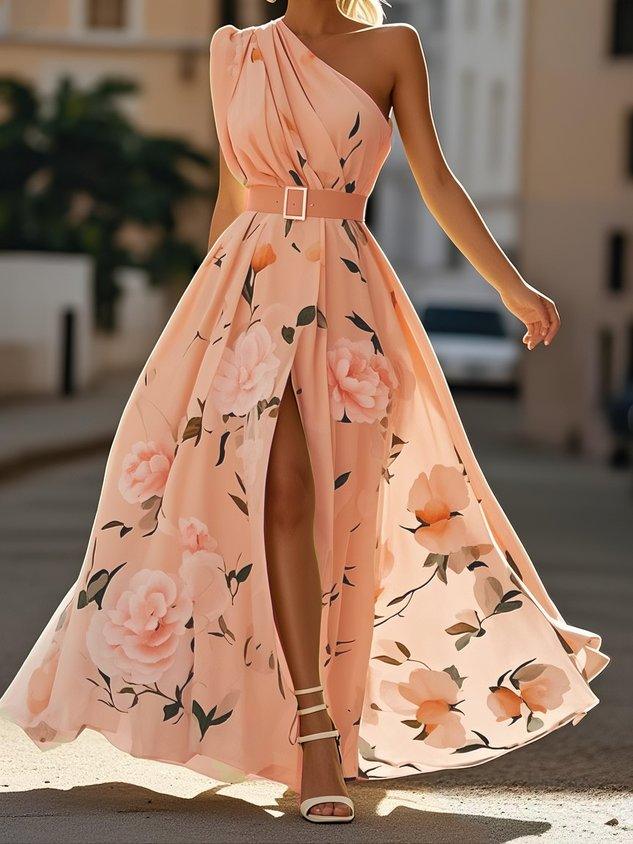 Aurora Valencia  | One-Shoulder Maxi Dress