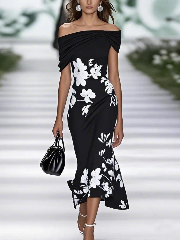 Aurora Valencia  | Elegant Floral Print Dress