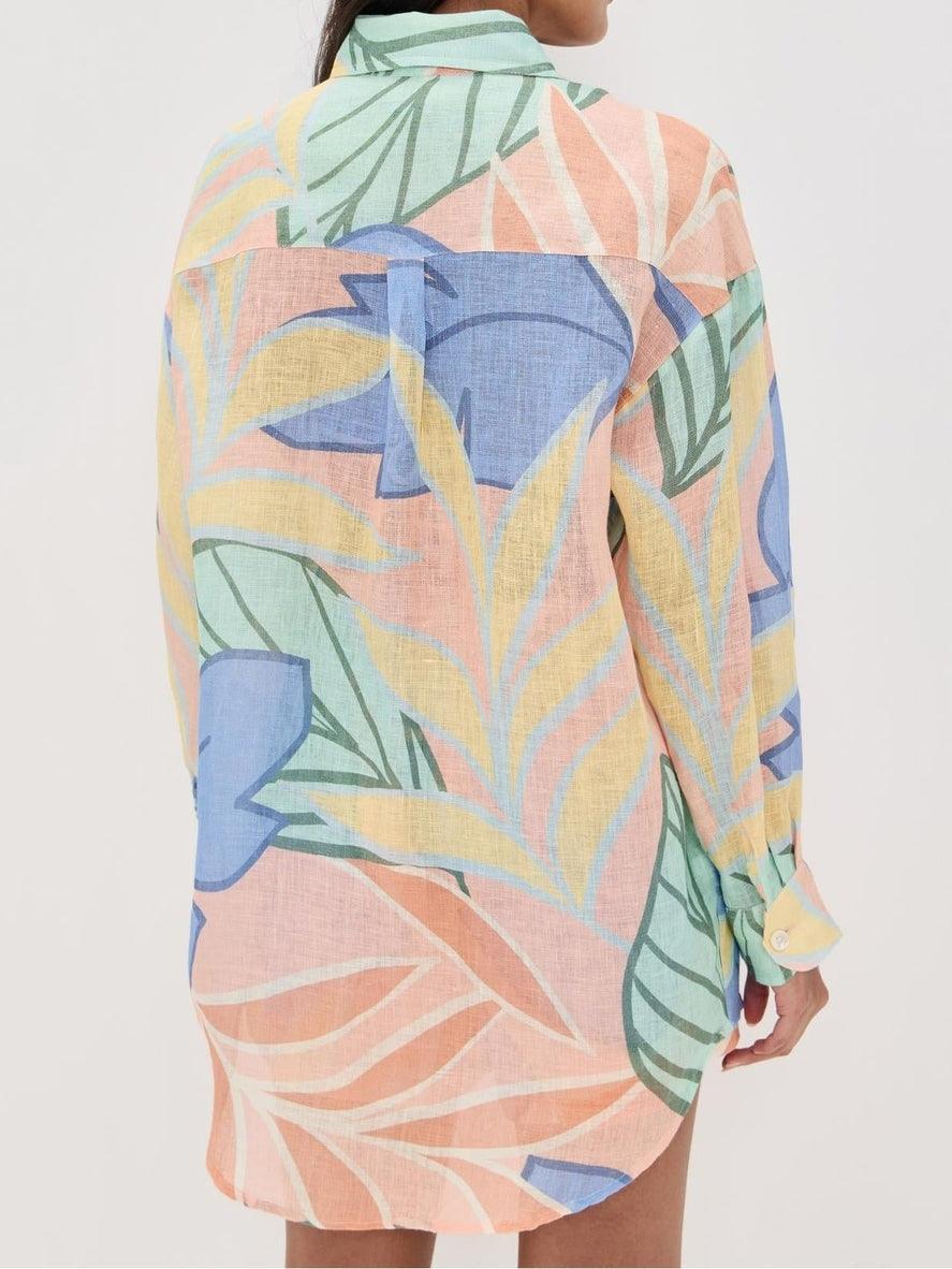 Aurora Valencia | Tropical Leaf Printed Short Set