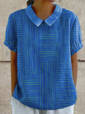 Aurora Valencia | Striped Geometric Shirt